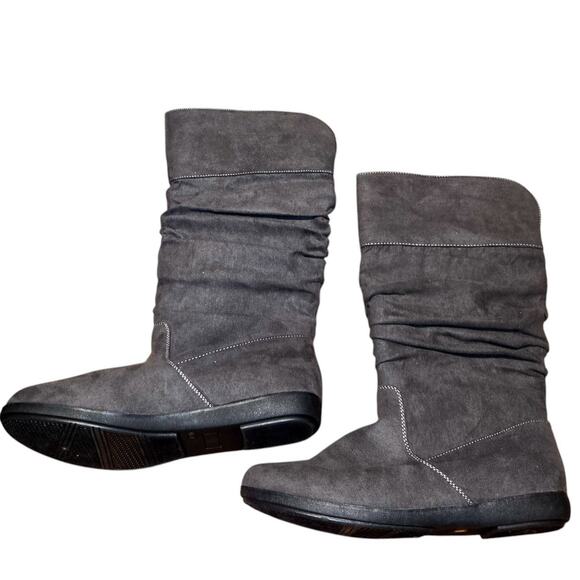 NWOT St. John's Bay 9 Gray Women's Calf Length Riding Boots New No Tags Shoes - Picture 4 of 6